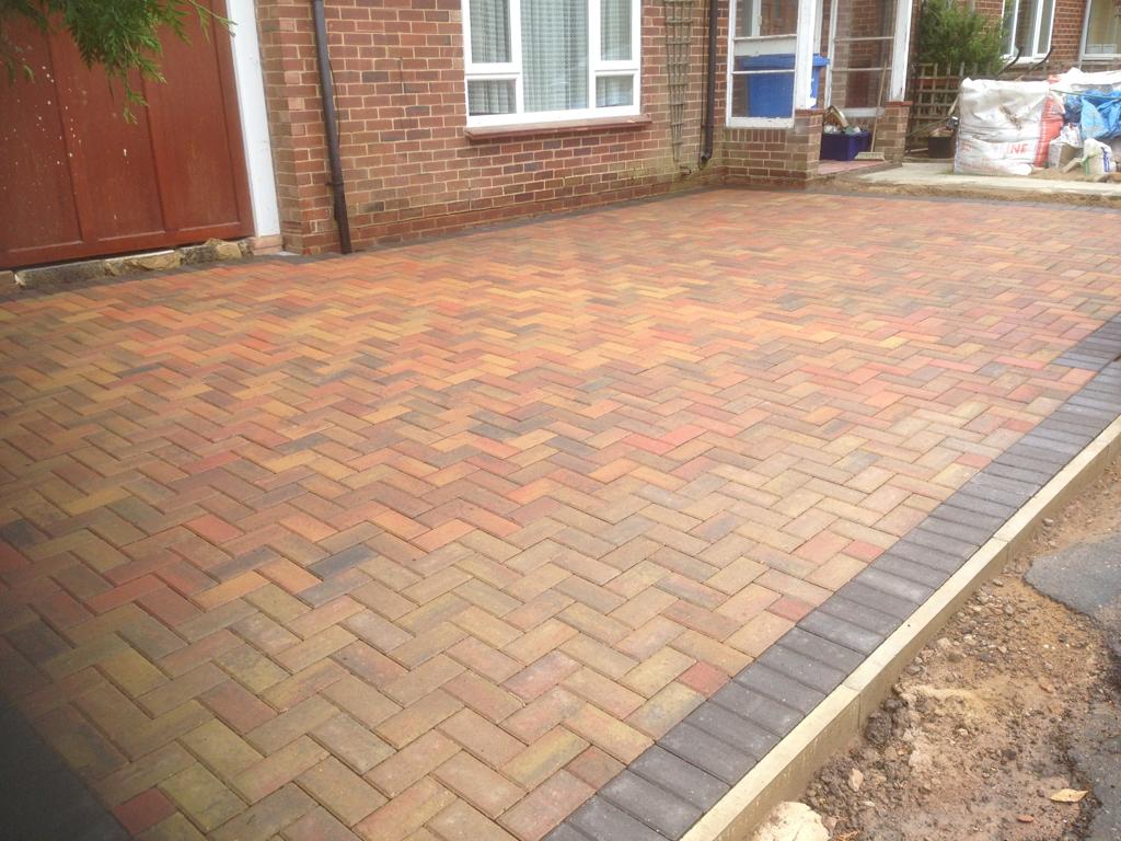 Block paving driveway project in Esher, Surrey — project 7