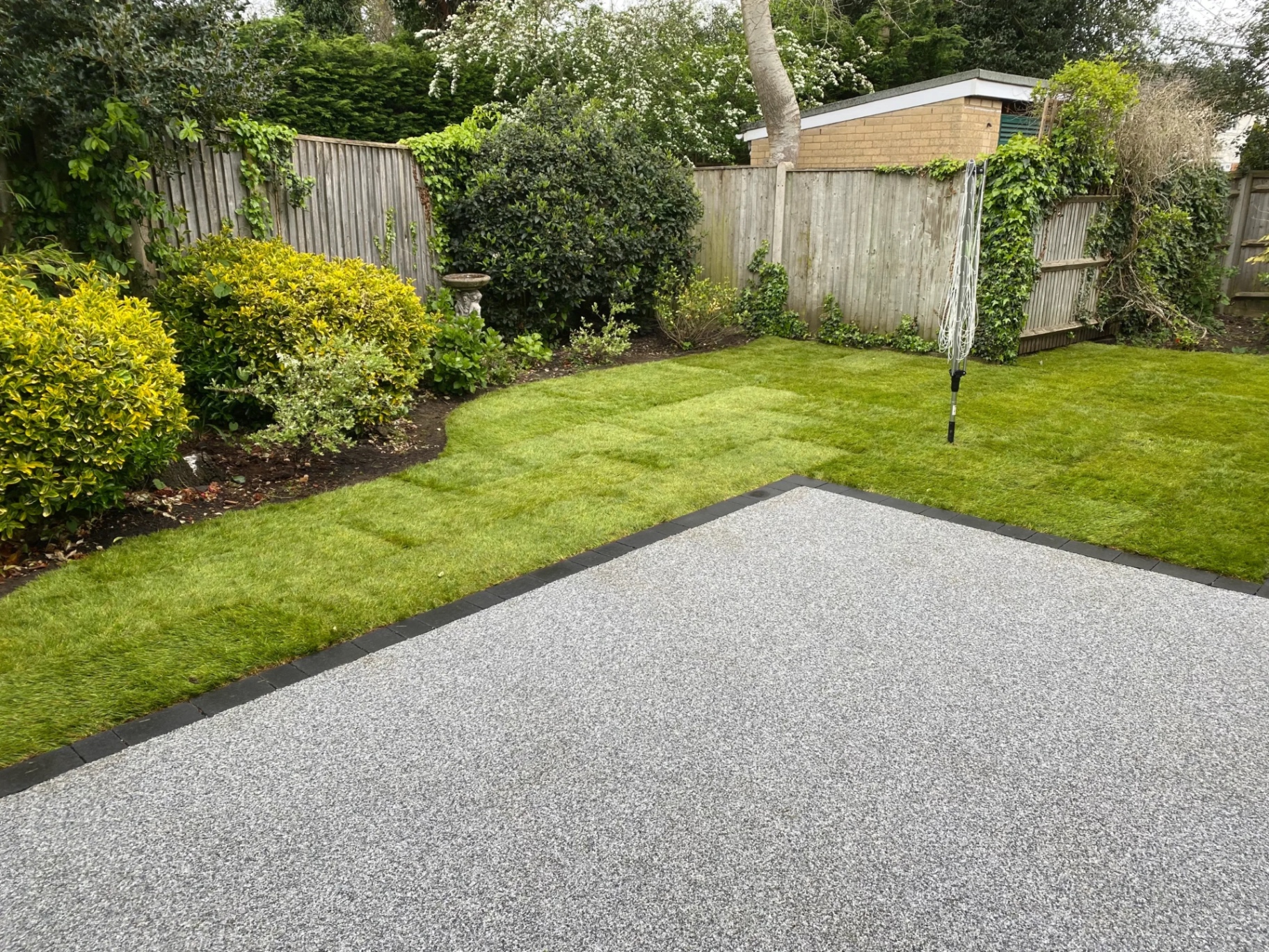 Resin bound patio project in Esher, Surrey — project 6