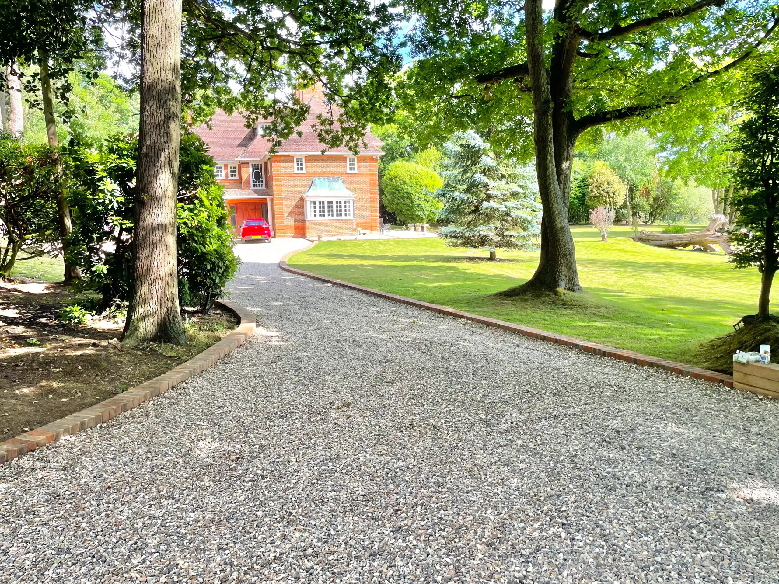 Garden drainage work in Esher, Surrey — project 6
